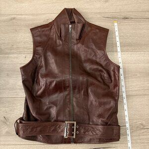Women's Leather Vest